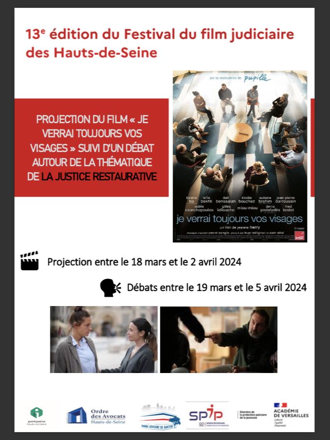 Le Festival du Film judiciaire du CDAD92 entame sa 13e édition !